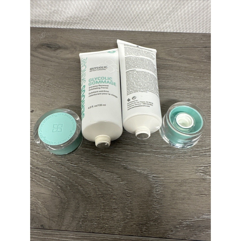 Serious Skincare Glycolic Gommage Facial Women 4.5oz 2pk Teal New Exfoliating - Picture 3 of 5